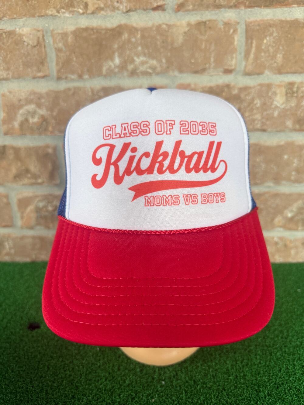Otto Class of 2035 Kickball Moms vs Kids Hat Red Foam Trucker Snapback Cap Gift